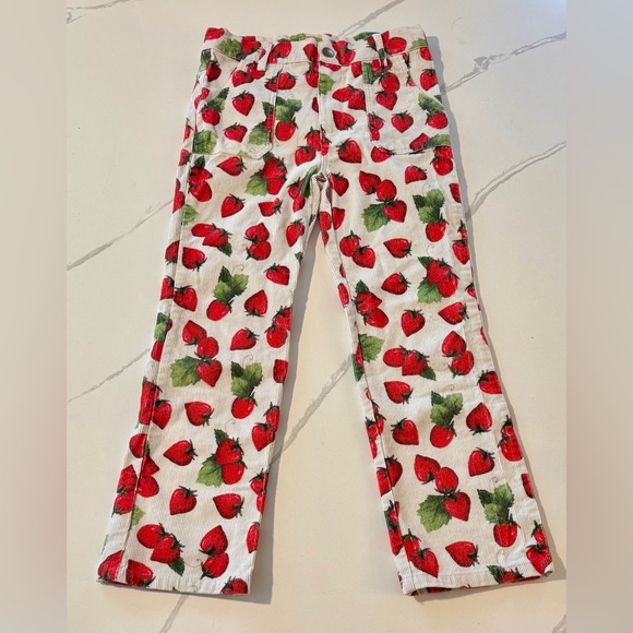 Kip & Co Other - EUC! Kip & Co Girls Strawberry Corduroy Pants – Cute Retro Cottagecore, sz 8 🍓